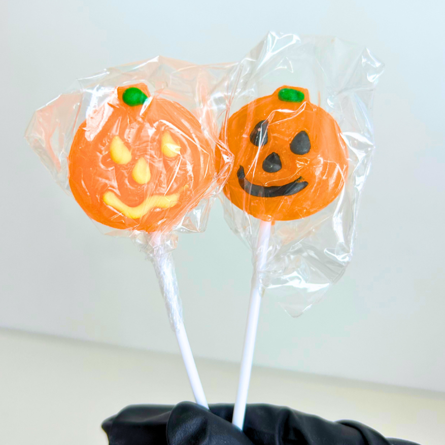 Halloween Pumpkin Head Lollipop - Pik n Mix Lollies NZ