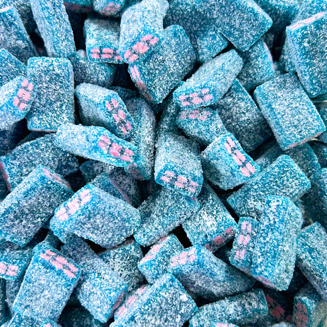 Fini Fizzy Blue Raspberry Bricks - Pik n Mix Lollies NZ