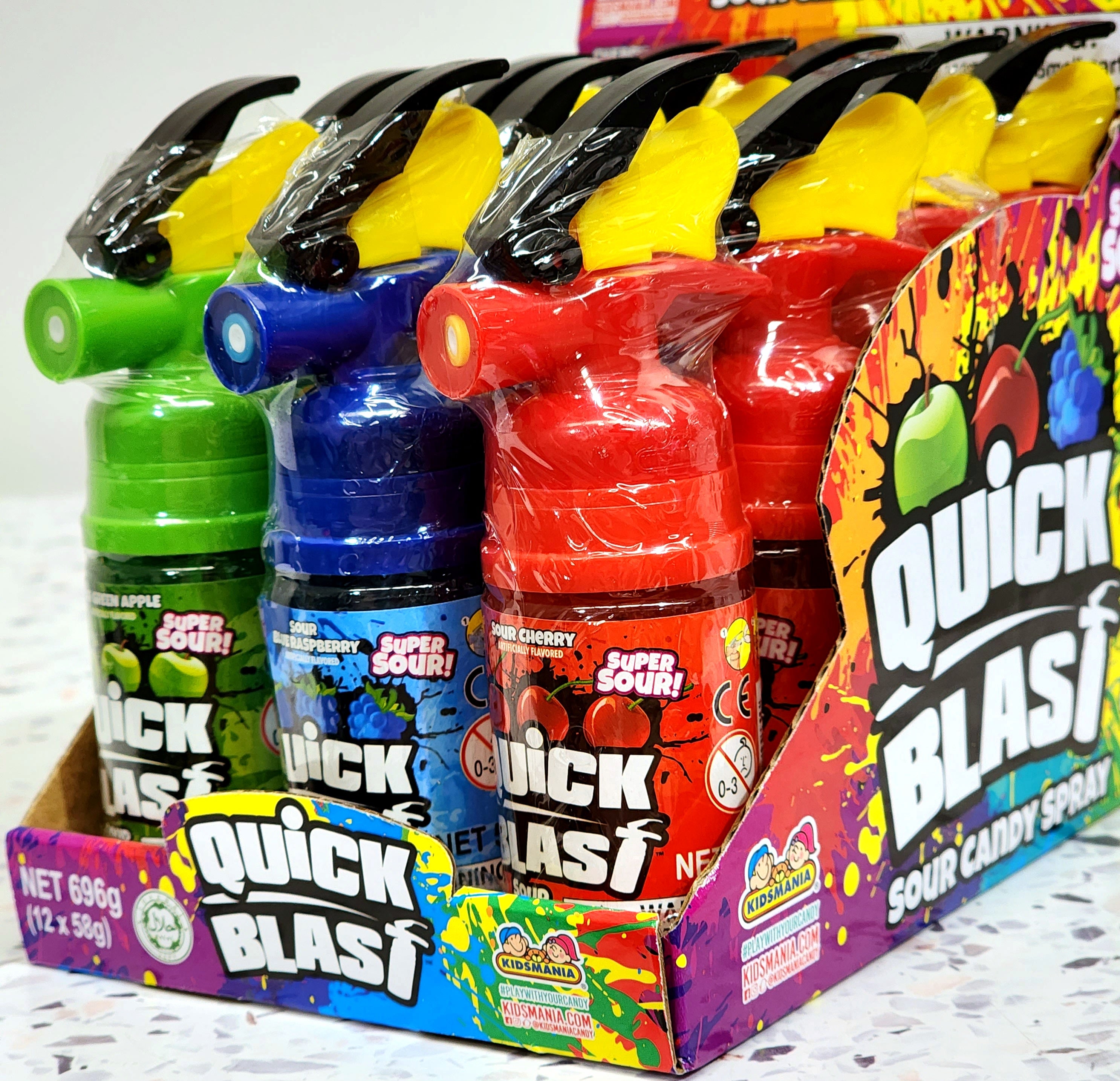 Quick Blast Sour Candy Spray Pik n Mix Lollies NZ