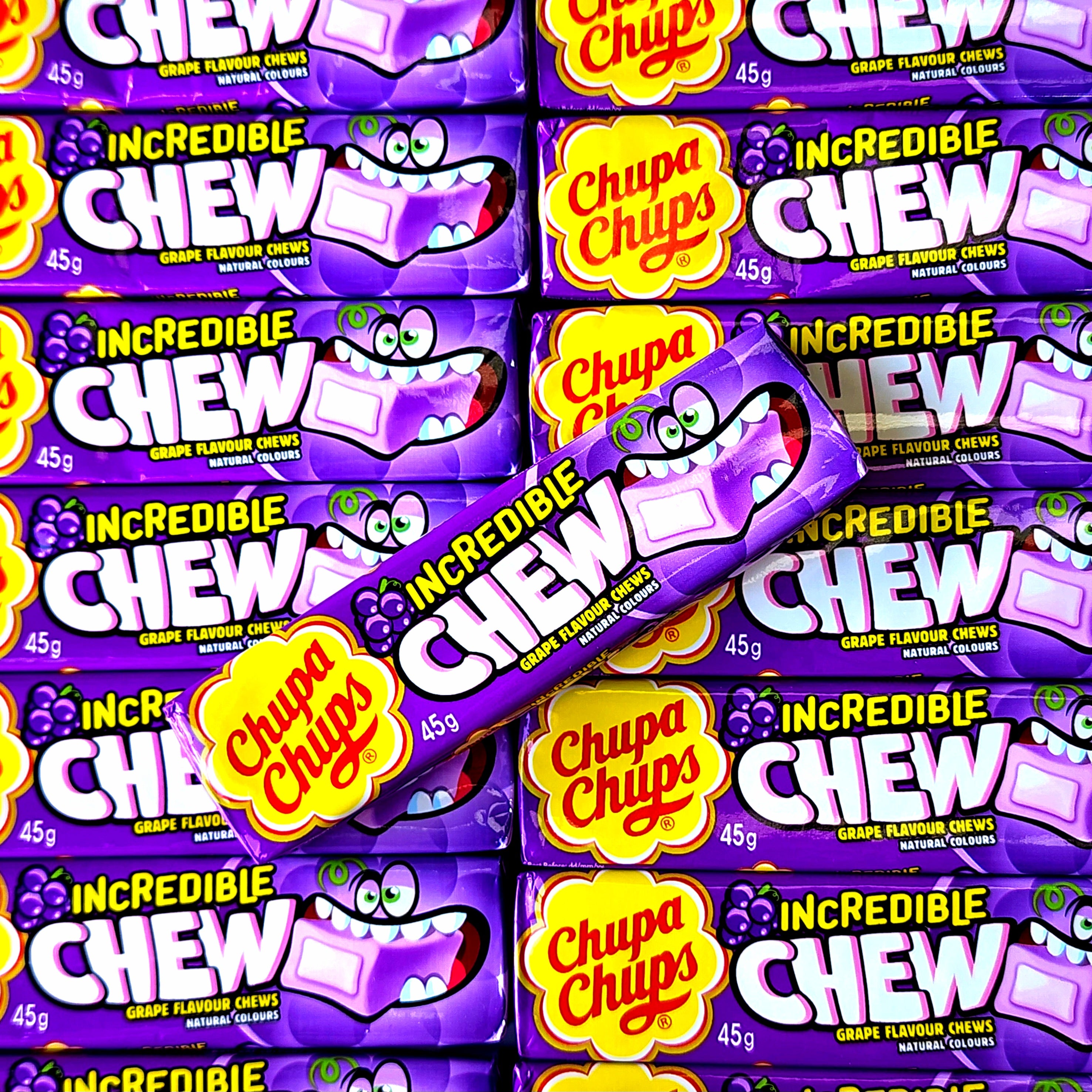 Chupa Chups Incredible Chew - Grape - Pik n Mix Lollies NZ