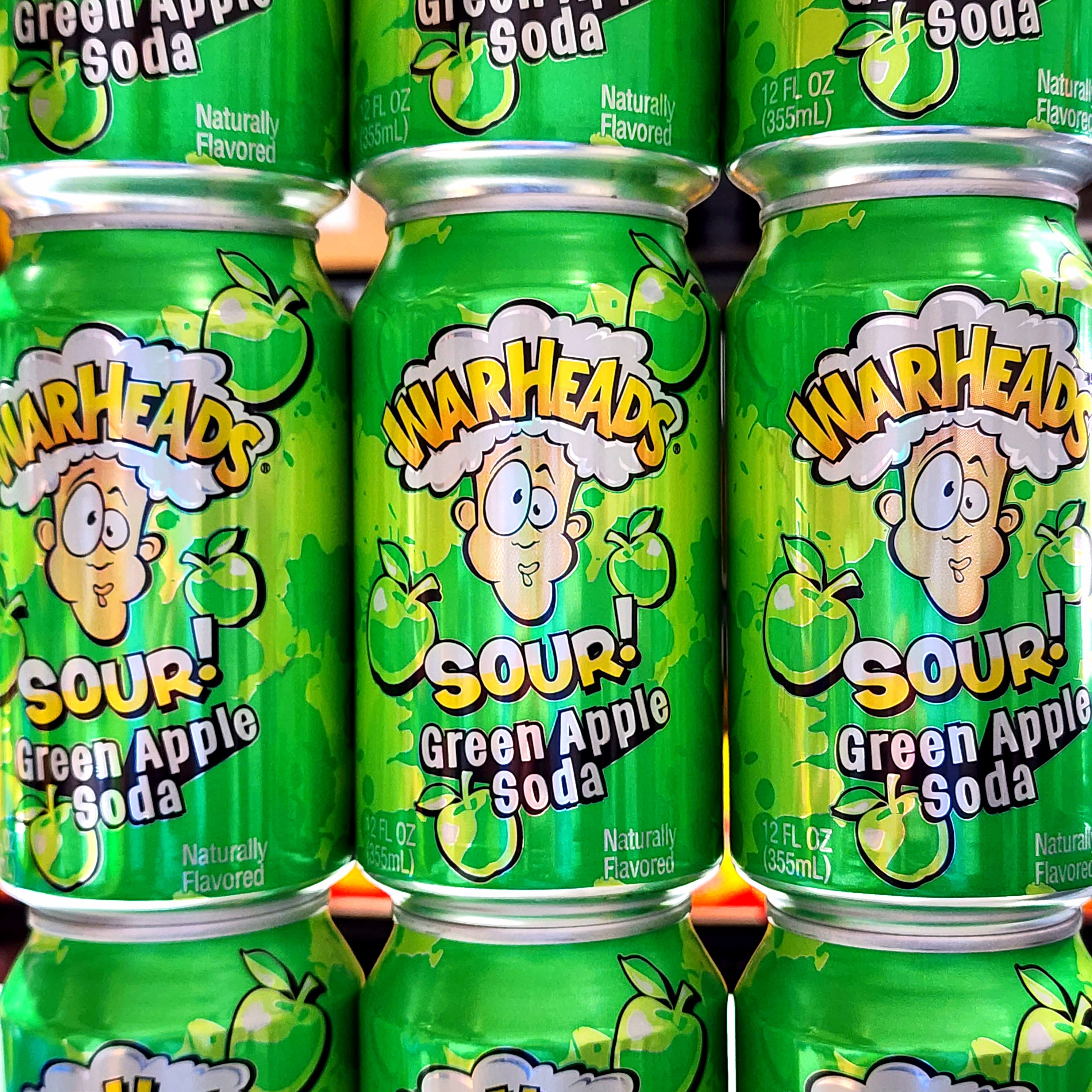 Warheads Sour Green Apple Soda - Pik n Mix Lollies NZ