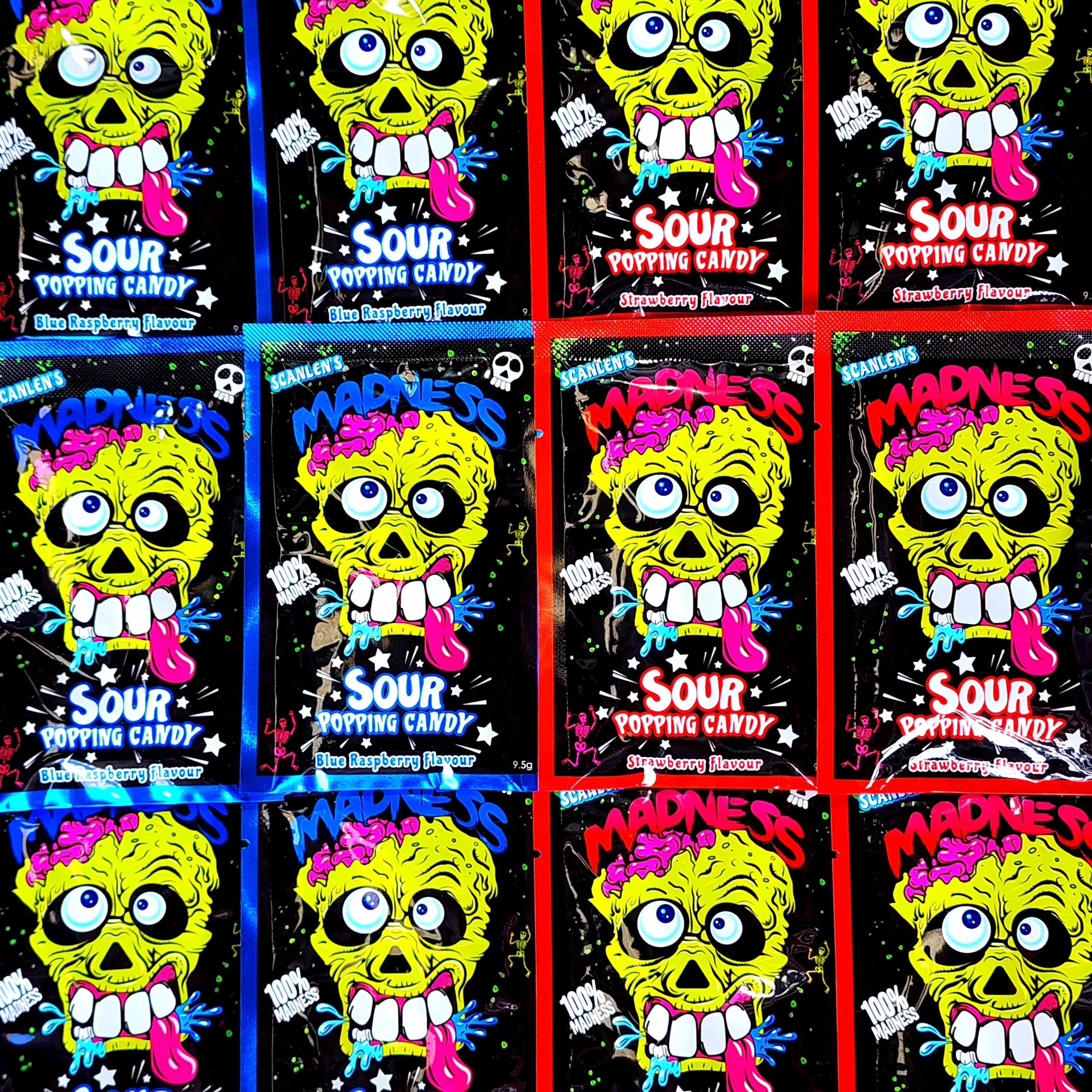 Madness Sour Popping Candy - Pik n Mix Lollies NZ