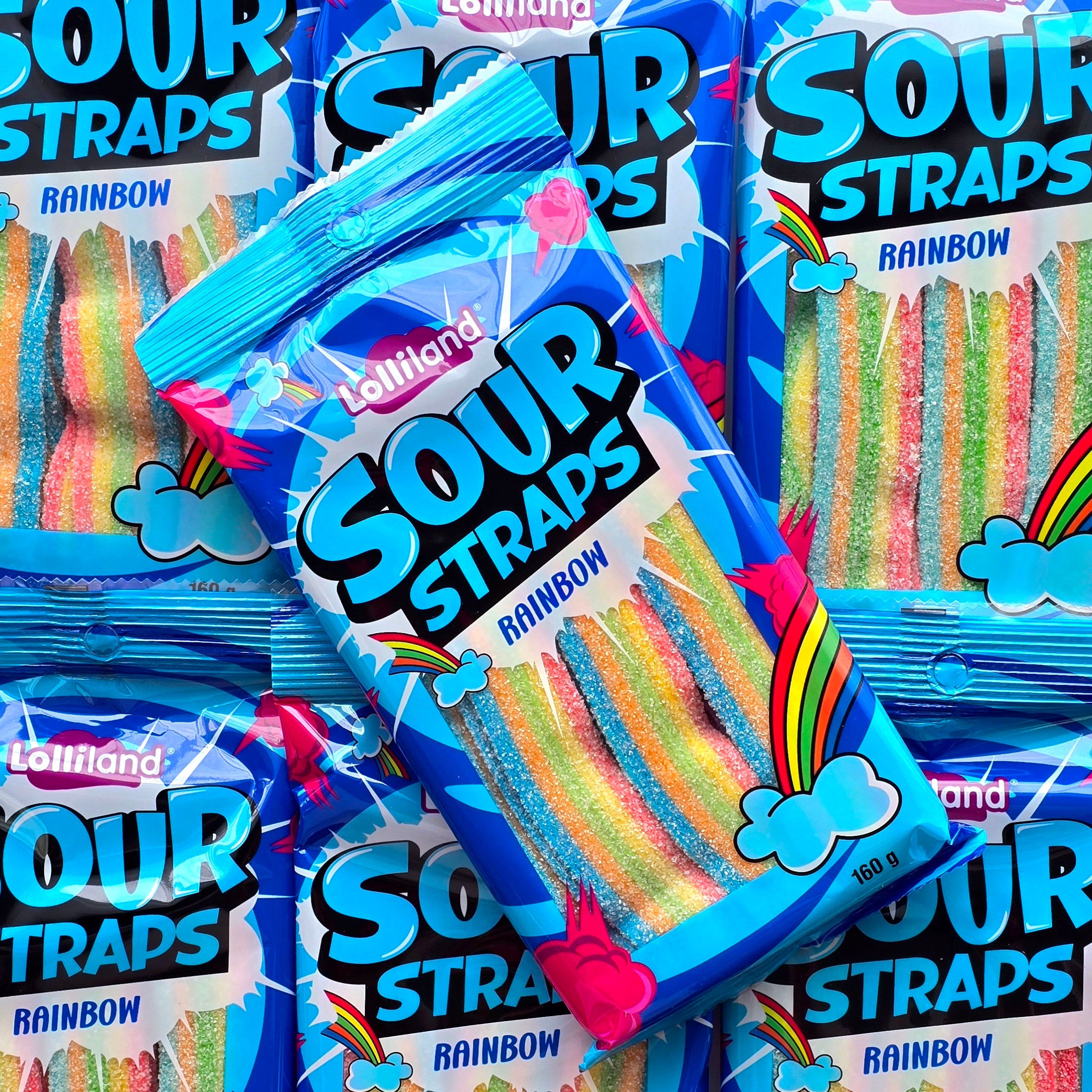 Sour Straps - Rainbow - Pik n Mix Lollies NZ