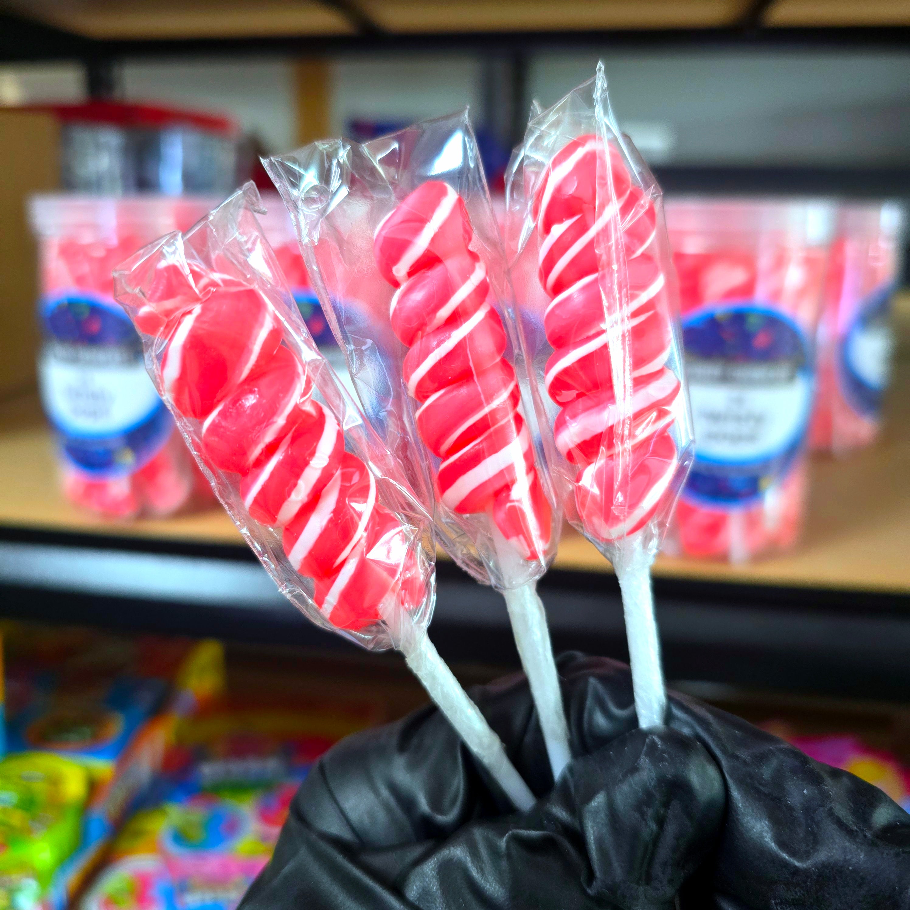 Pink Swirly Pops - Pik n Mix Lollies NZ