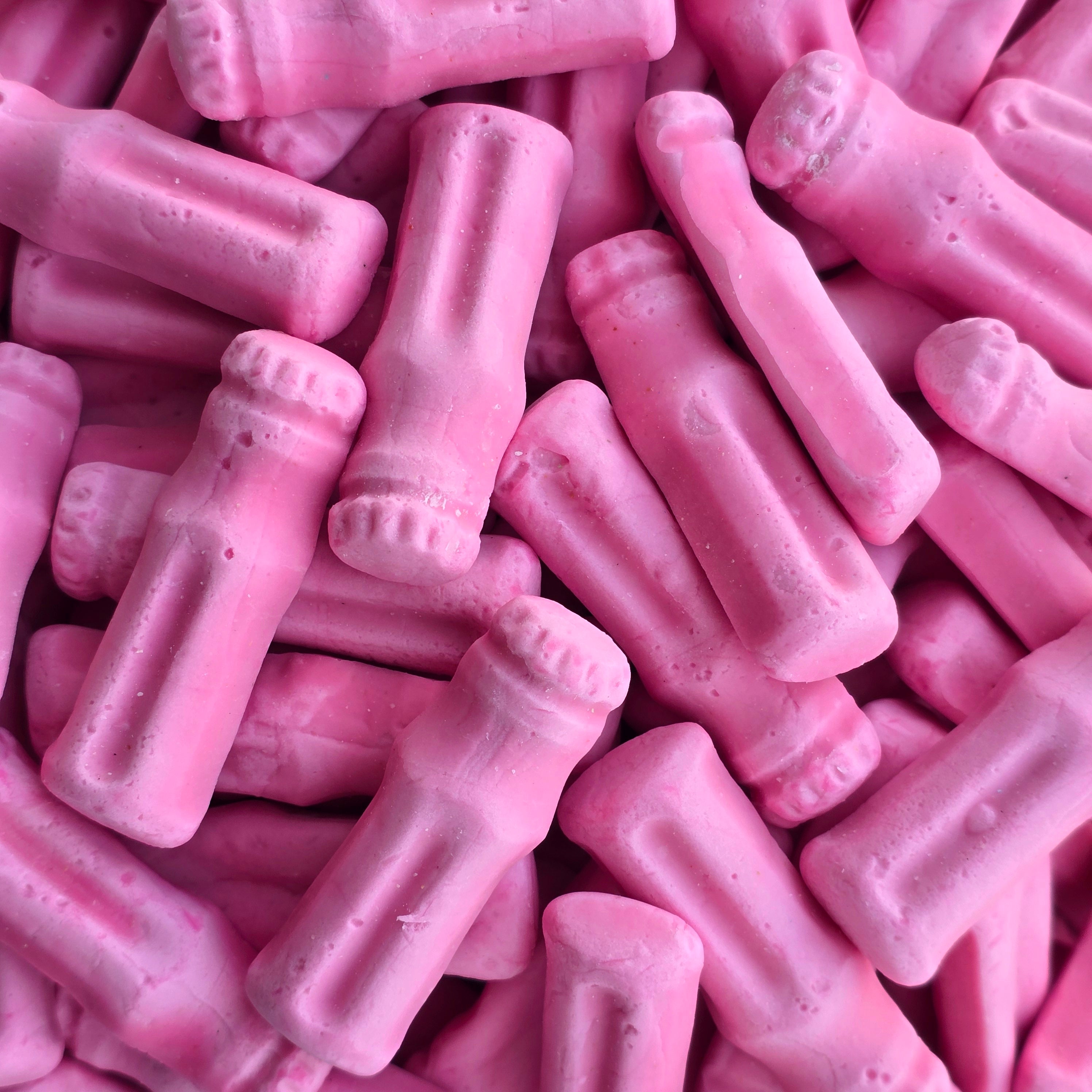 Foamy Strawberry Bottles - Pik n Mix Lollies NZ