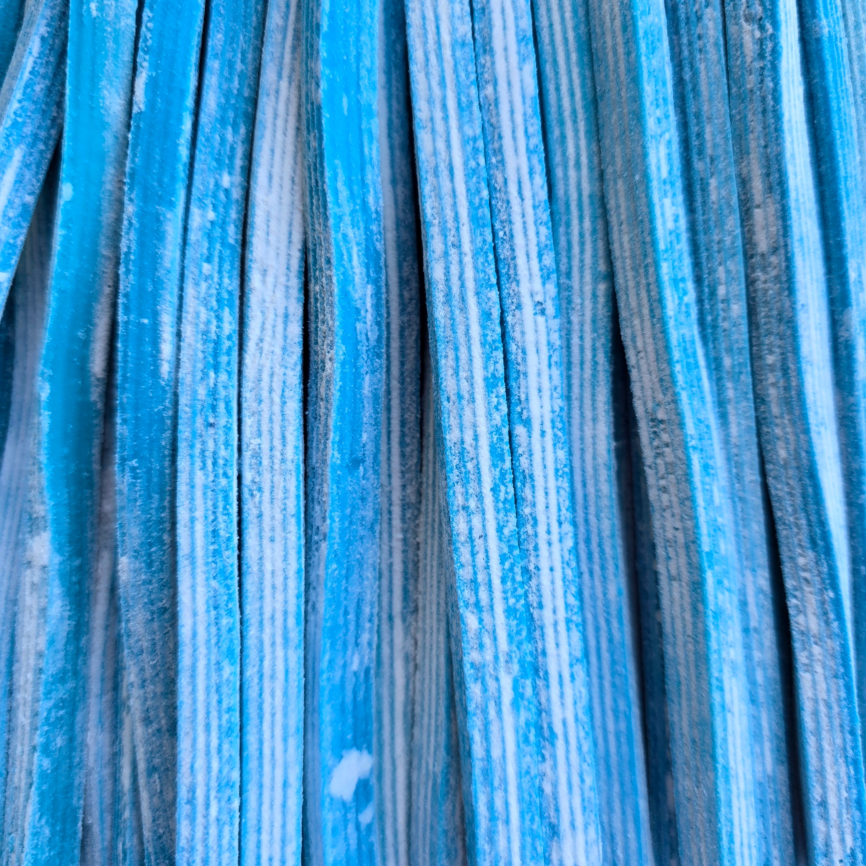 Blue Raspberry Square Pipes - Bag of 10