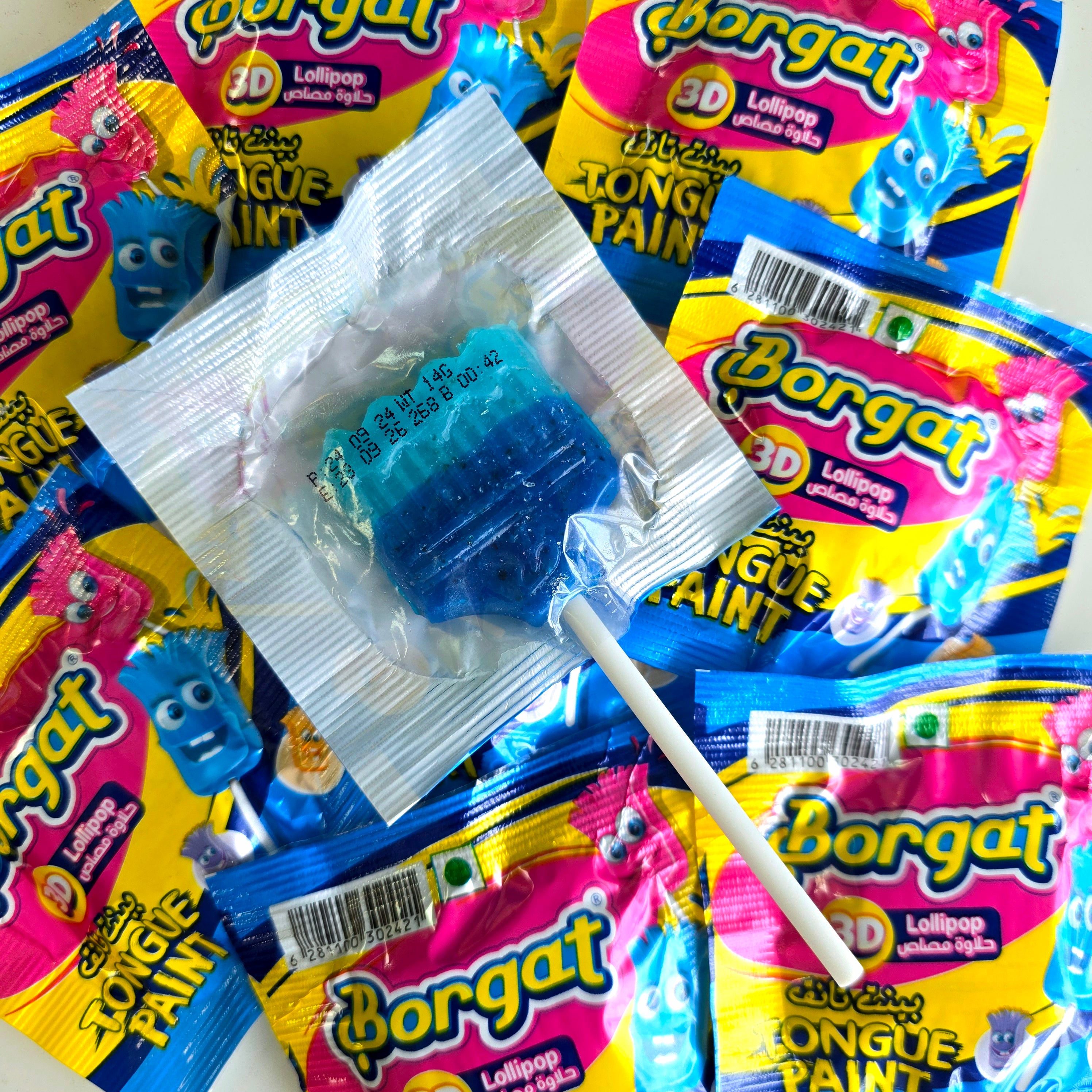 Lik-a-Brush Blue Raspberry Lollipop (Bag of 5) - Pik n Mix Lollies NZ