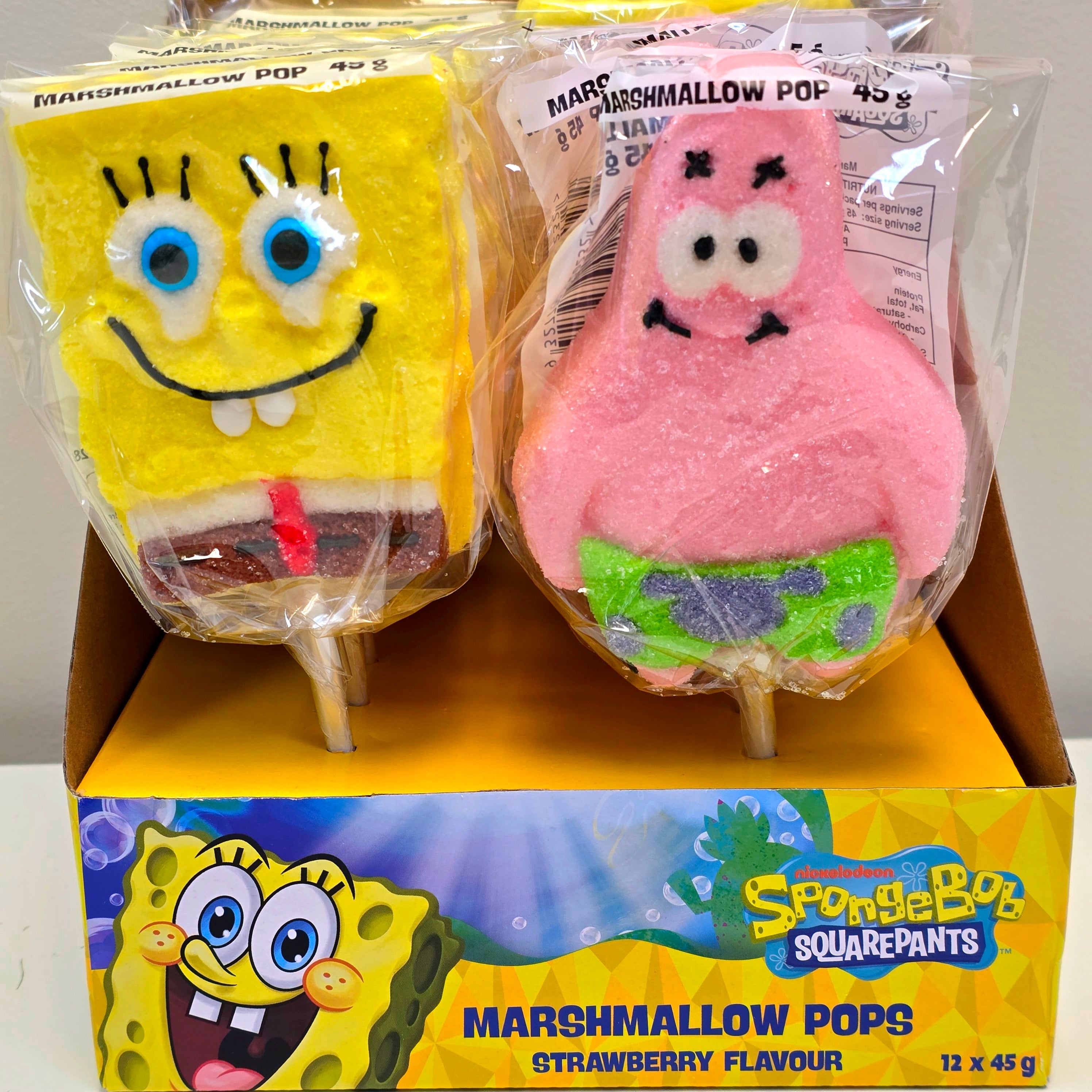 Sponge Bob Marshmallow Lollipops