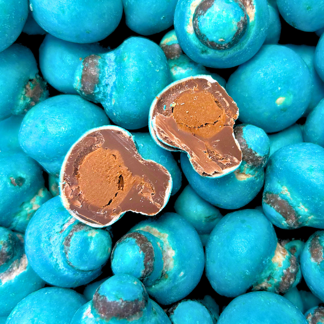 Blue Choc Mushrooms - Gianduja (5pc) - Pik n Mix Lollies NZ