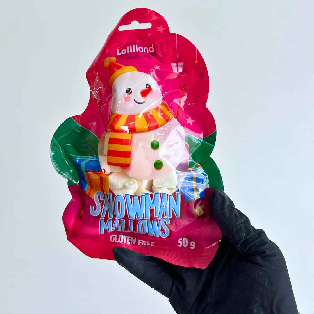 Christmas Snowman Marshmallow Bag