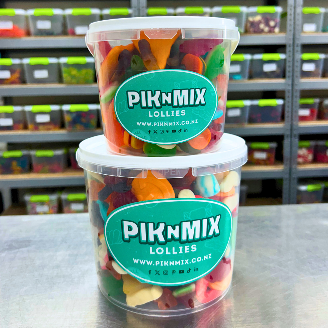 Bucket of Gummy Mix - Pik n Mix Lollies NZ