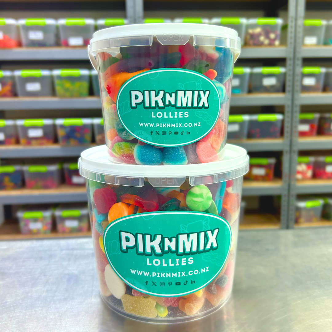 Bucket of Half n Half Mix - Pik n Mix Lollies NZ