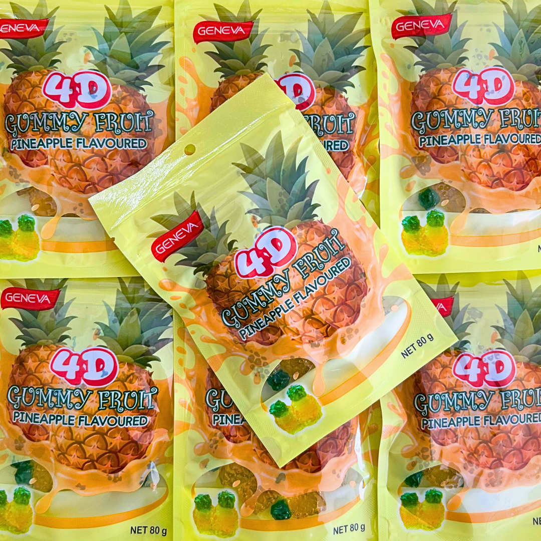 4D Gummy Pineapples Bag