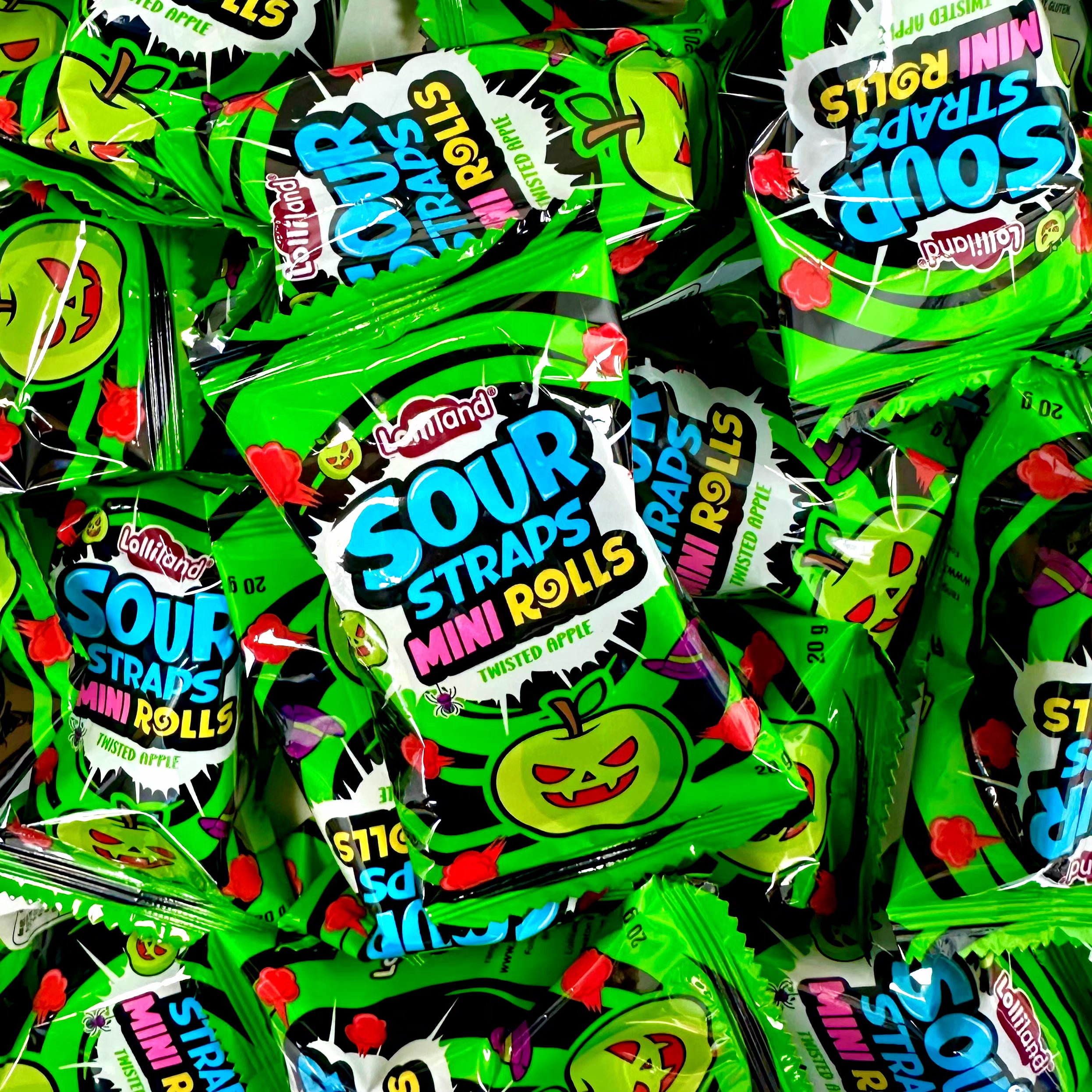 Sour Straps Mini Rolls - Twisted Apple