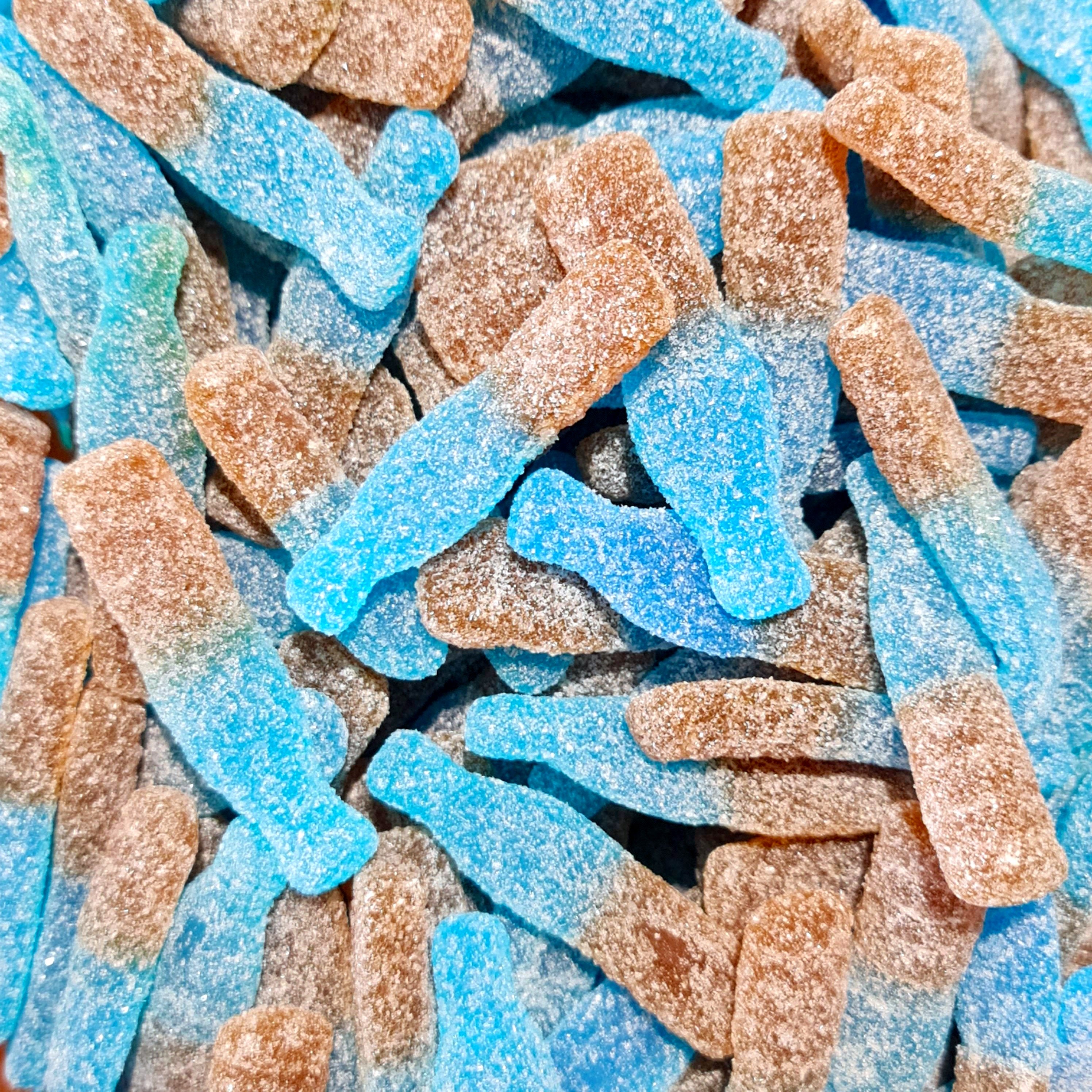Sour Blueberry Cola Bottles - Pik n Mix Lollies NZ