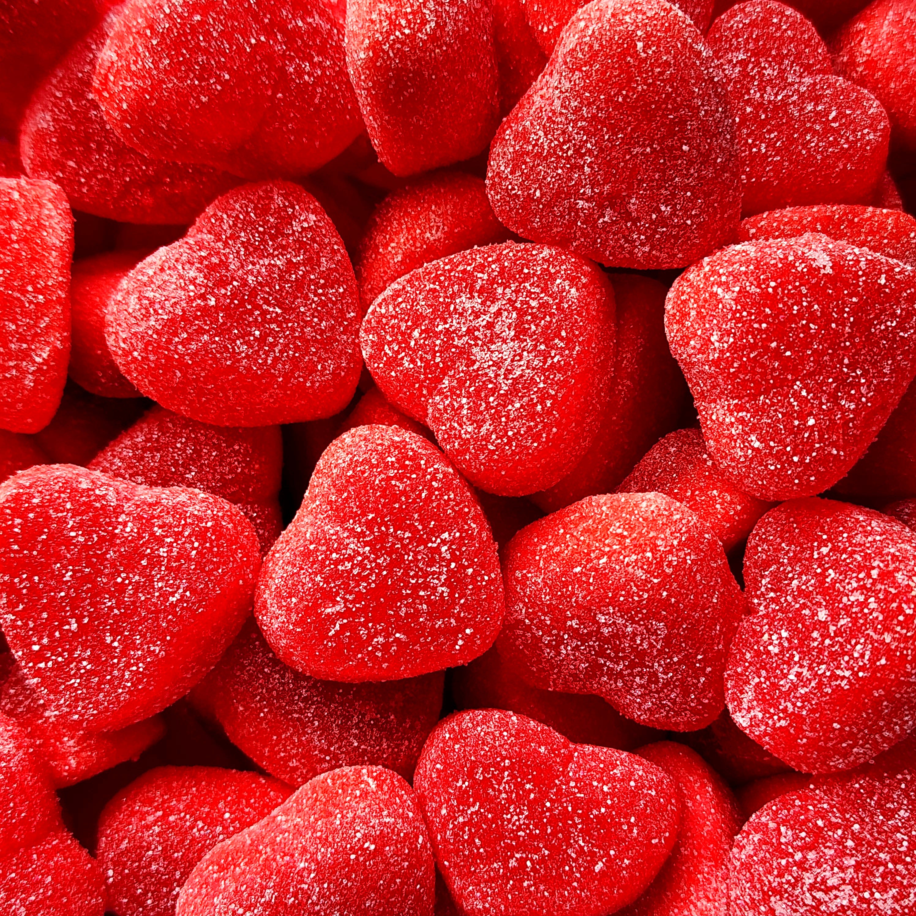Jelly Filled Red Hearts - Pik n Mix Lollies NZ
