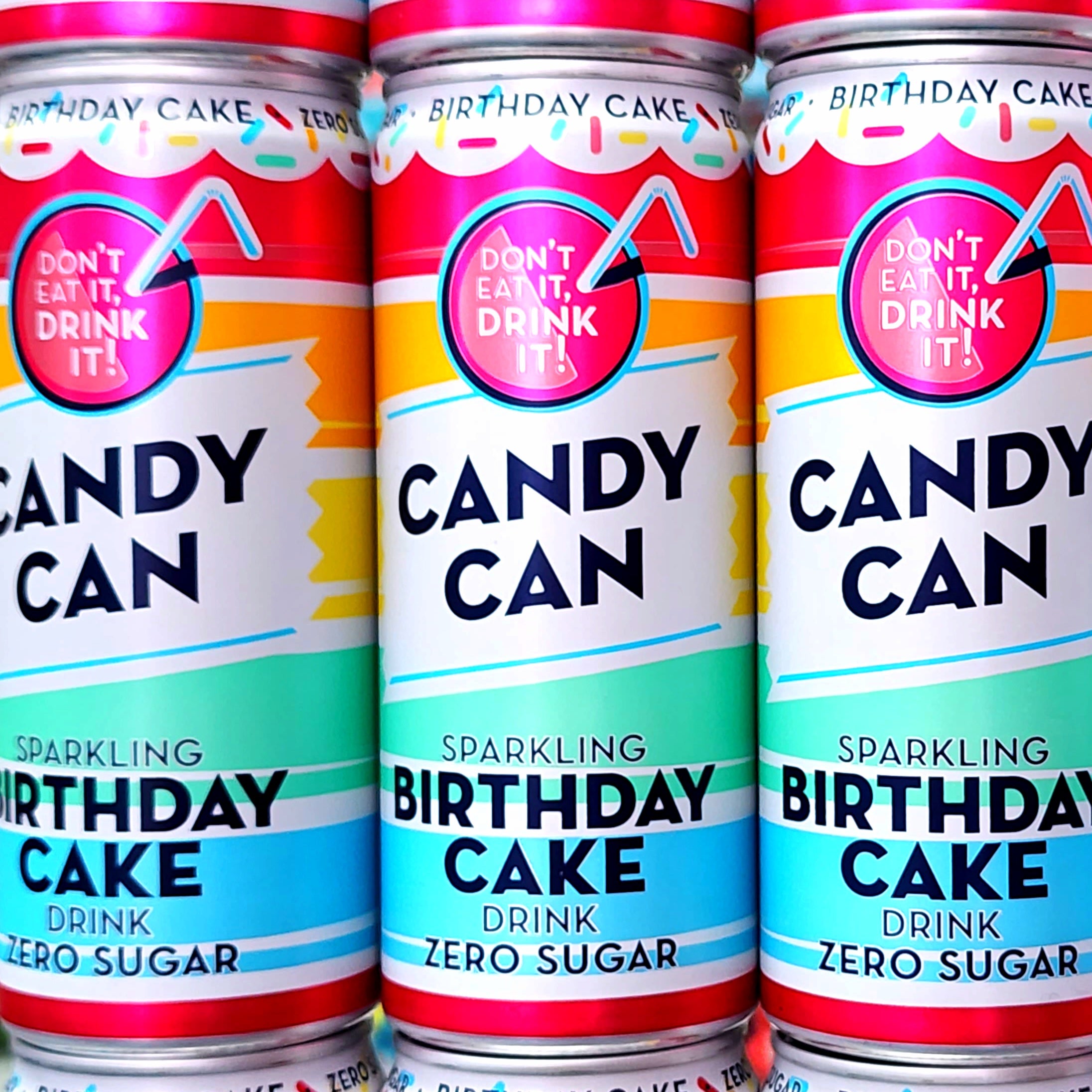 Candy Can Birthday Cake - 330ml - Pik n Mix Lollies NZ