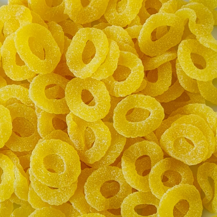 Sour Pineapple Rings - Pik n Mix Lollies NZ