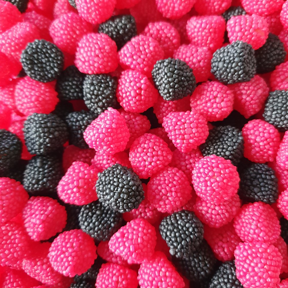 Blackberry & Raspberry Gumdrops - Pik n Mix Lollies NZ
