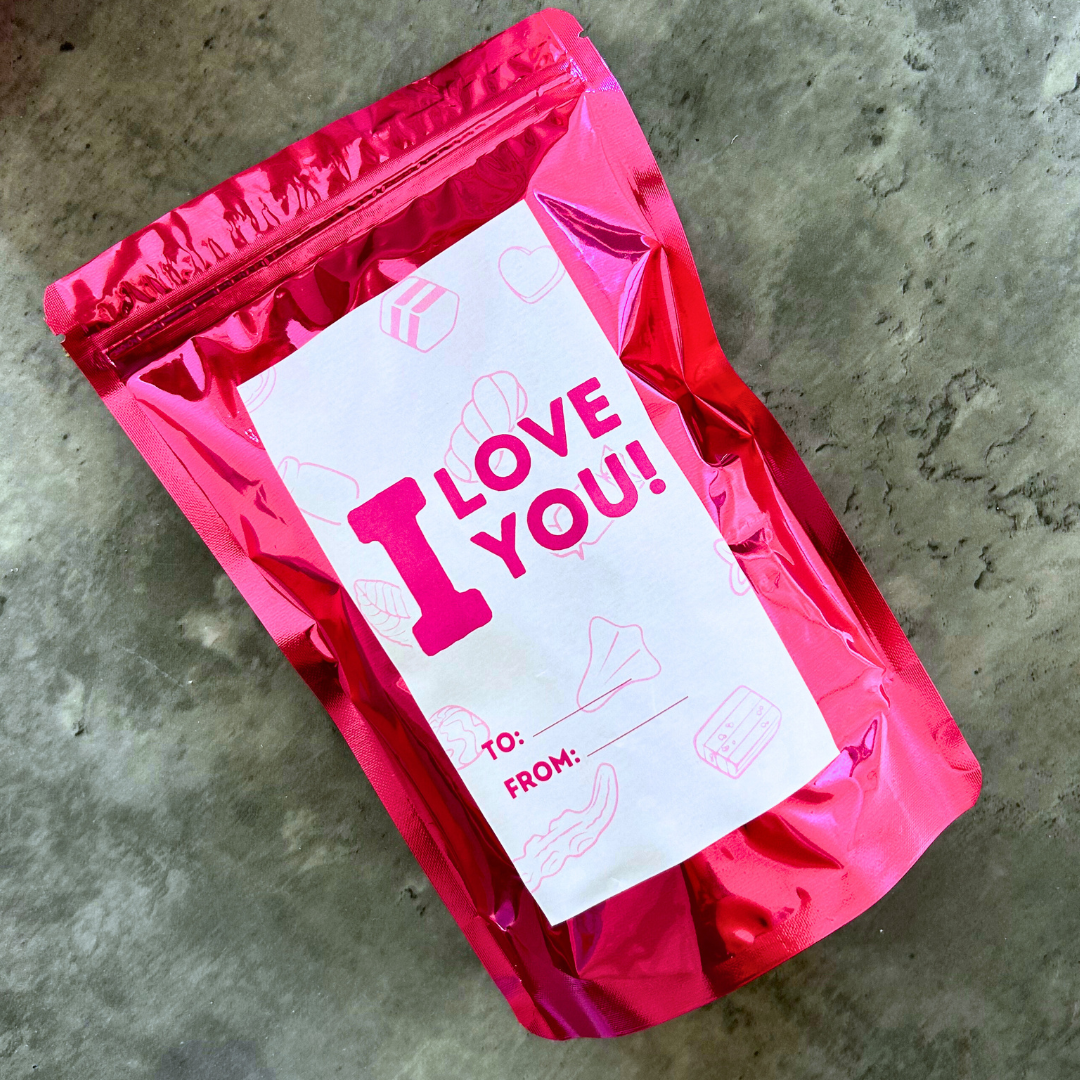 'I Love You' Valentine's Day Lolly Bag - Pik n Mix Lollies NZ