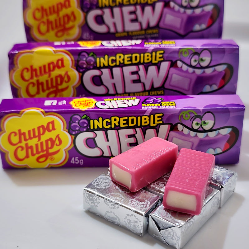 Chupa Chups Incredible Chew - Grape - Pik n Mix Lollies NZ