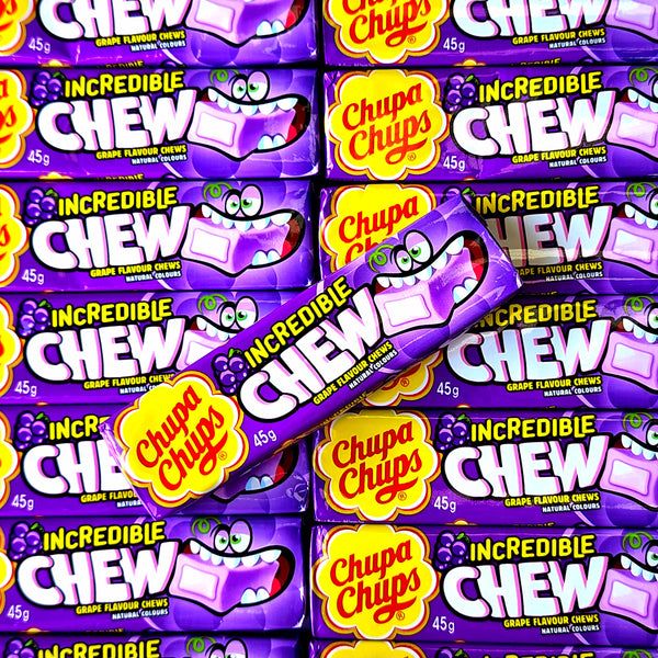 Chupa Chups Incredible Chew - Grape - Pik n Mix Lollies NZ