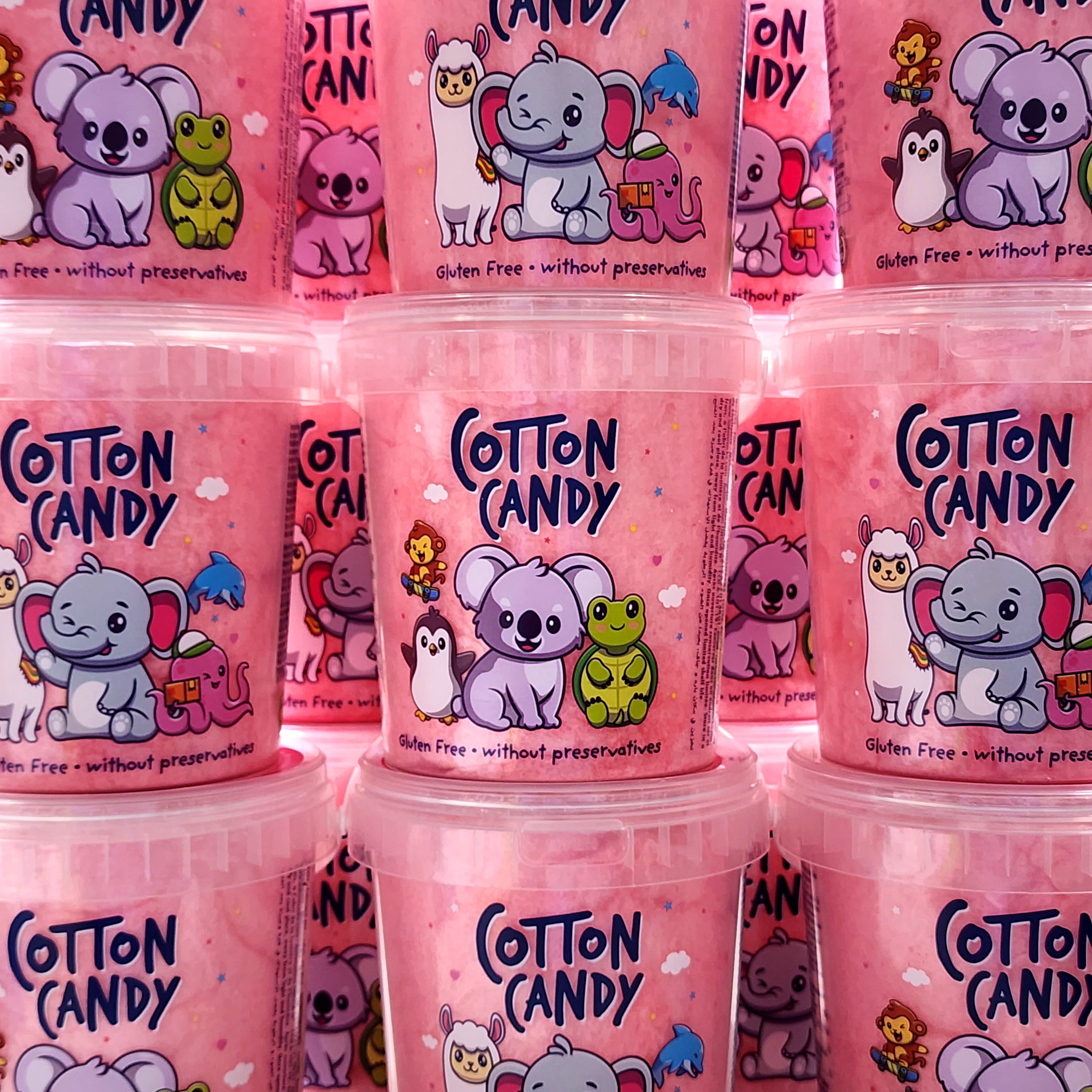 Strawberry Cotton Candy Bucket Pik n Mix Lollies NZ