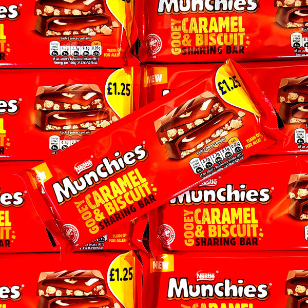 Nestle Munchies Caramel & Biscuit Chocolate Bar - Pik n Mix Lollies NZ