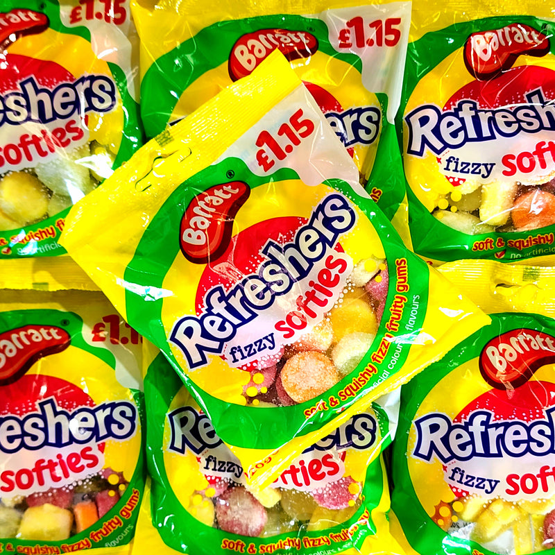 Barratt Refresher Fizzy Softies Bag - Pik n Mix Lollies NZ