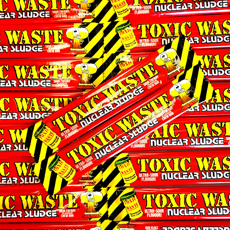 Toxic Waste Nuclear Sludge Cherry Chew Bar - Pik n Mix Lollies NZ