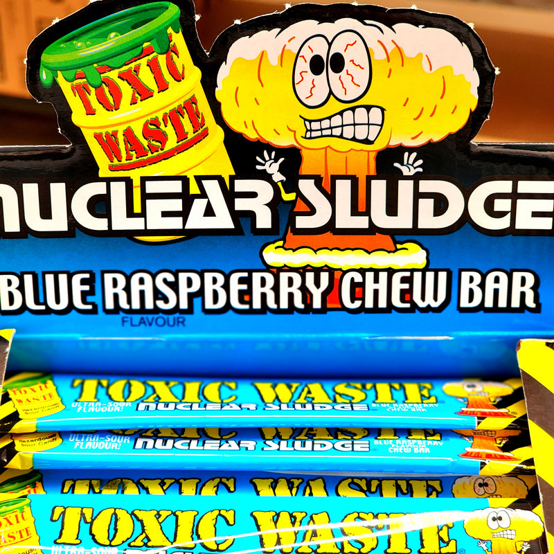 Toxic Waste Nuclear Sludge Blue Raspberry Chew Bar - Pik n Mix Lollies NZ
