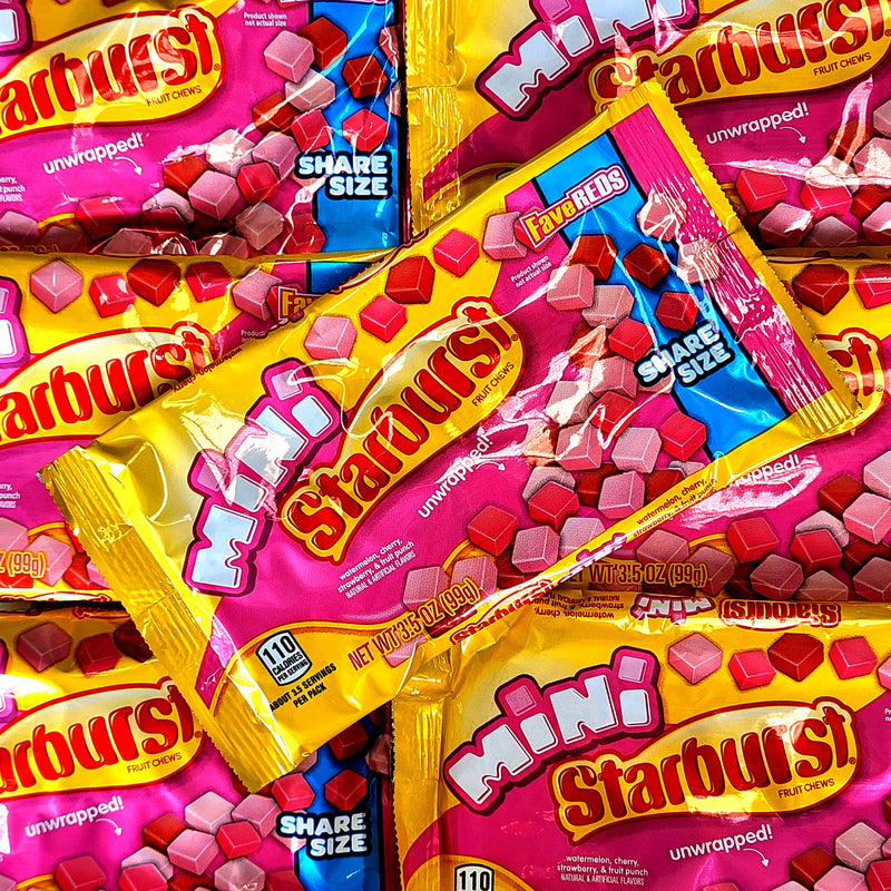 Starburst Mini FaveREDS Share Bag - Pik n Mix Lollies NZ
