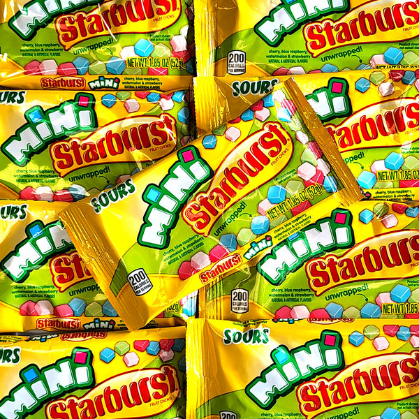 Mini Starburst Sours Unwrapped - Pik n Mix Lollies NZ