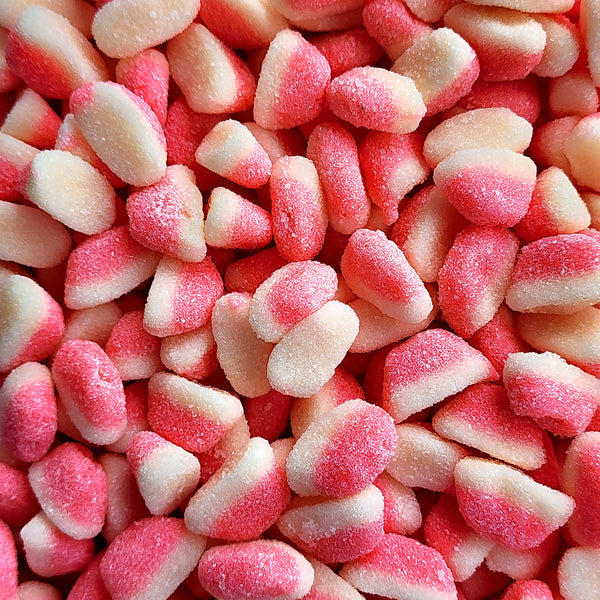 Mini Fizzy Strawberry Puffs - Pik n Mix Lollies NZ