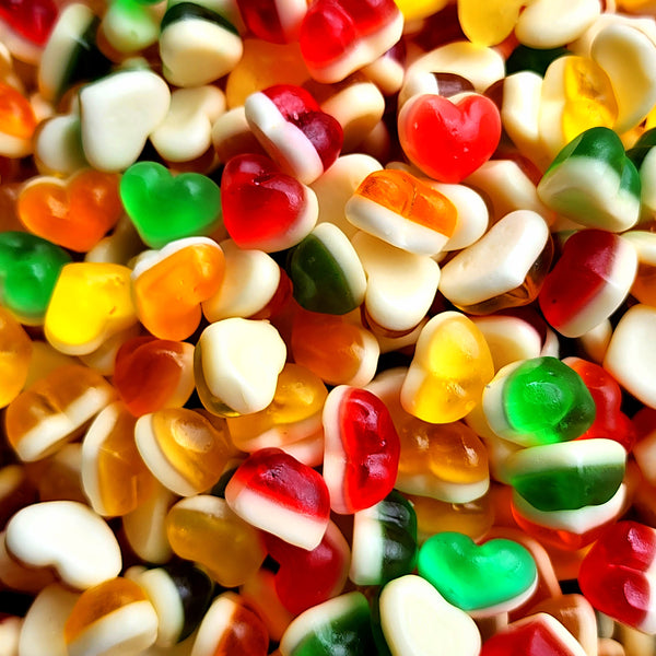 Mini Rainbow Hearts - Pik n Mix Lollies NZ