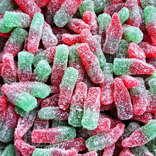 Mini Fizzy Watermelon Bottles - Pik n Mix Lollies NZ