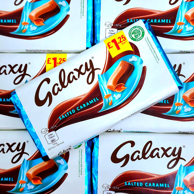 Galaxy Chocolate Bar - Salted Caramel - Pik n Mix Lollies NZ