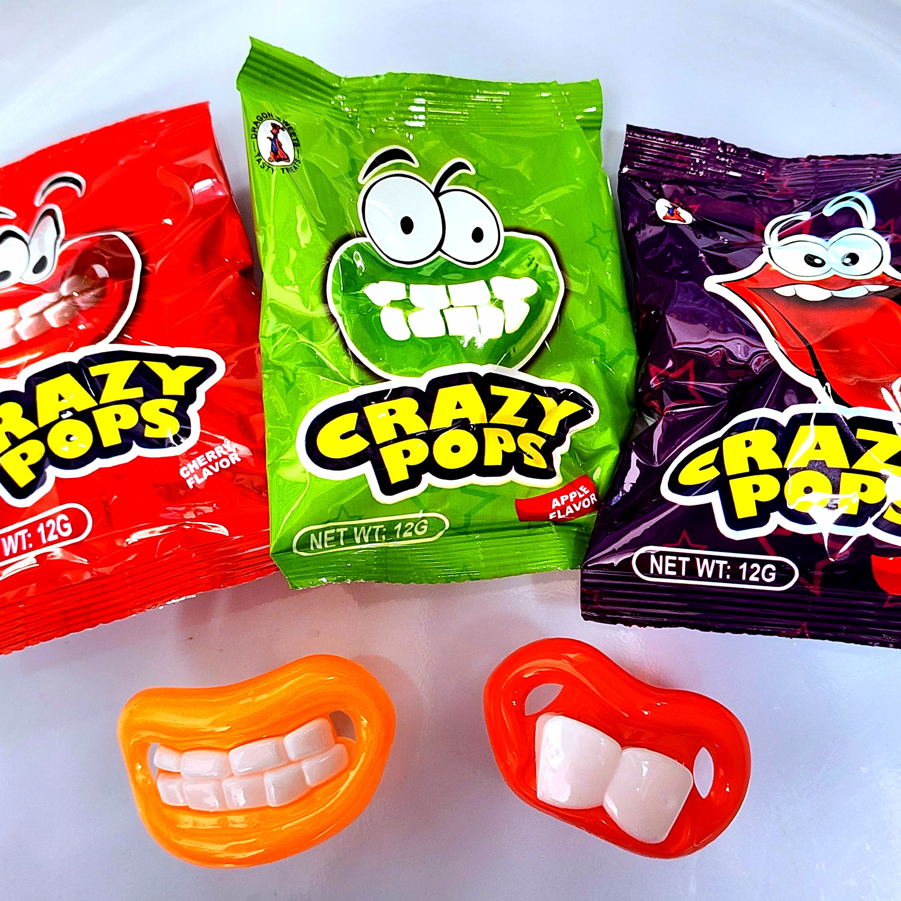 Crazy Lips & Teeth Pops - Pik n Mix Lollies NZ