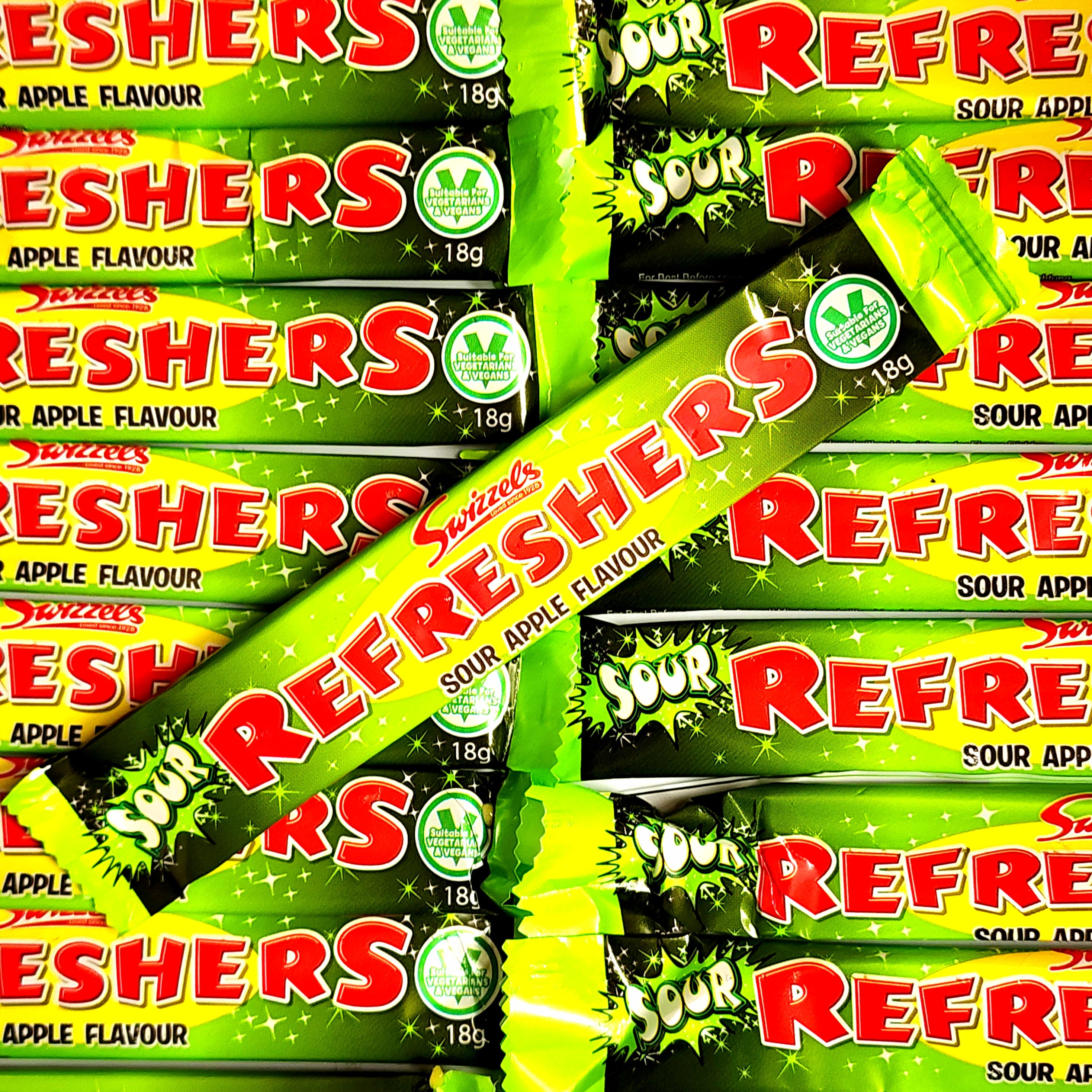 Swizzels Refreshers Sour Apple Chew Bar - Pik n Mix Lollies NZ