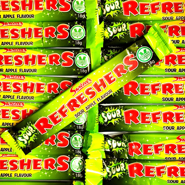 Swizzels Refreshers Sour Apple Chew Bar - Pik n Mix Lollies NZ