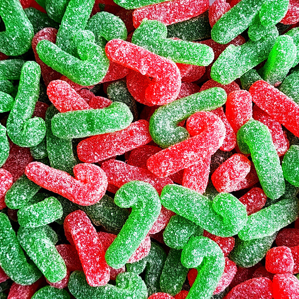 Kingsway Sugared Candy Canes (UK) - Pik n Mix Lollies NZ