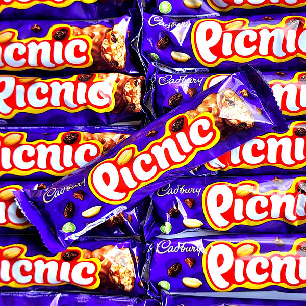 Cadbury Picnic Bar with Raisins (UK) - Pik n Mix Lollies NZ