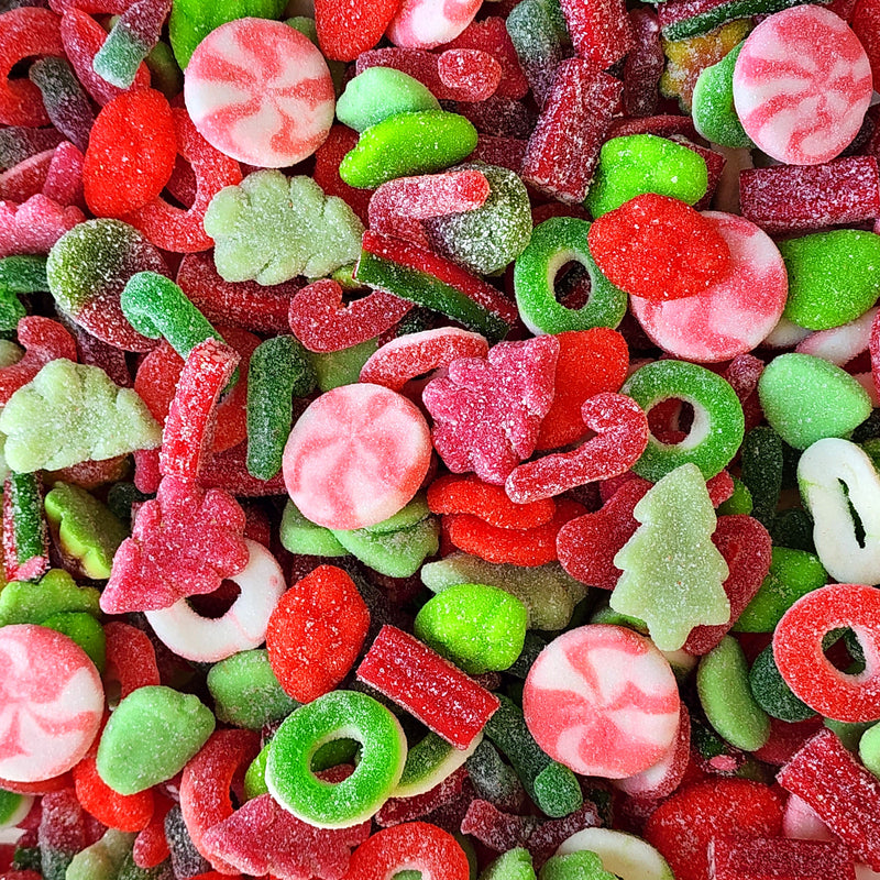 Christmas Sweet n Sour Mix - Pik n Mix Lollies NZ