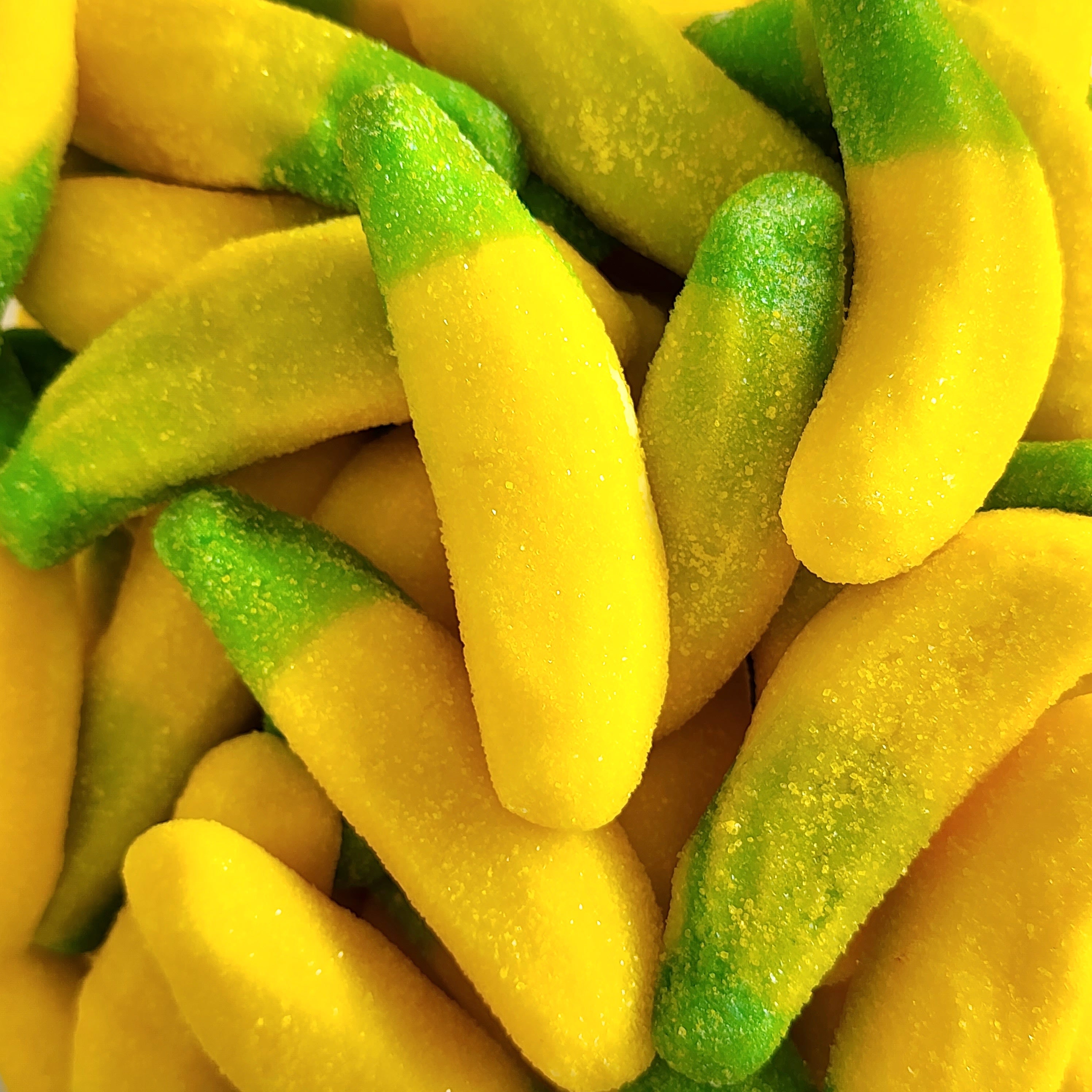 Sugared Jelly Filled Giant Bananas - Pik n Mix Lollies NZ