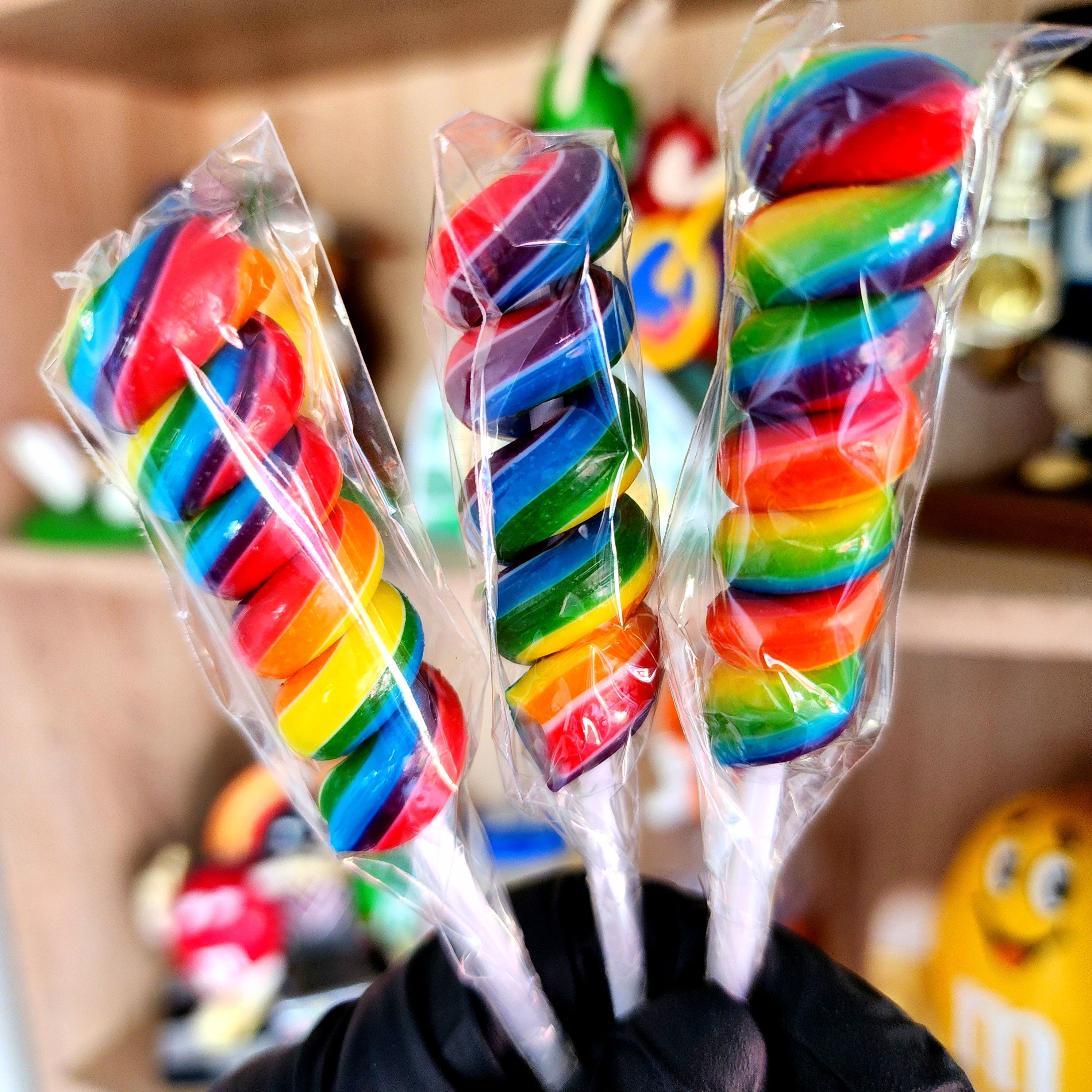 Rainbow Twisty Pops - Pik n Mix Lollies NZ
