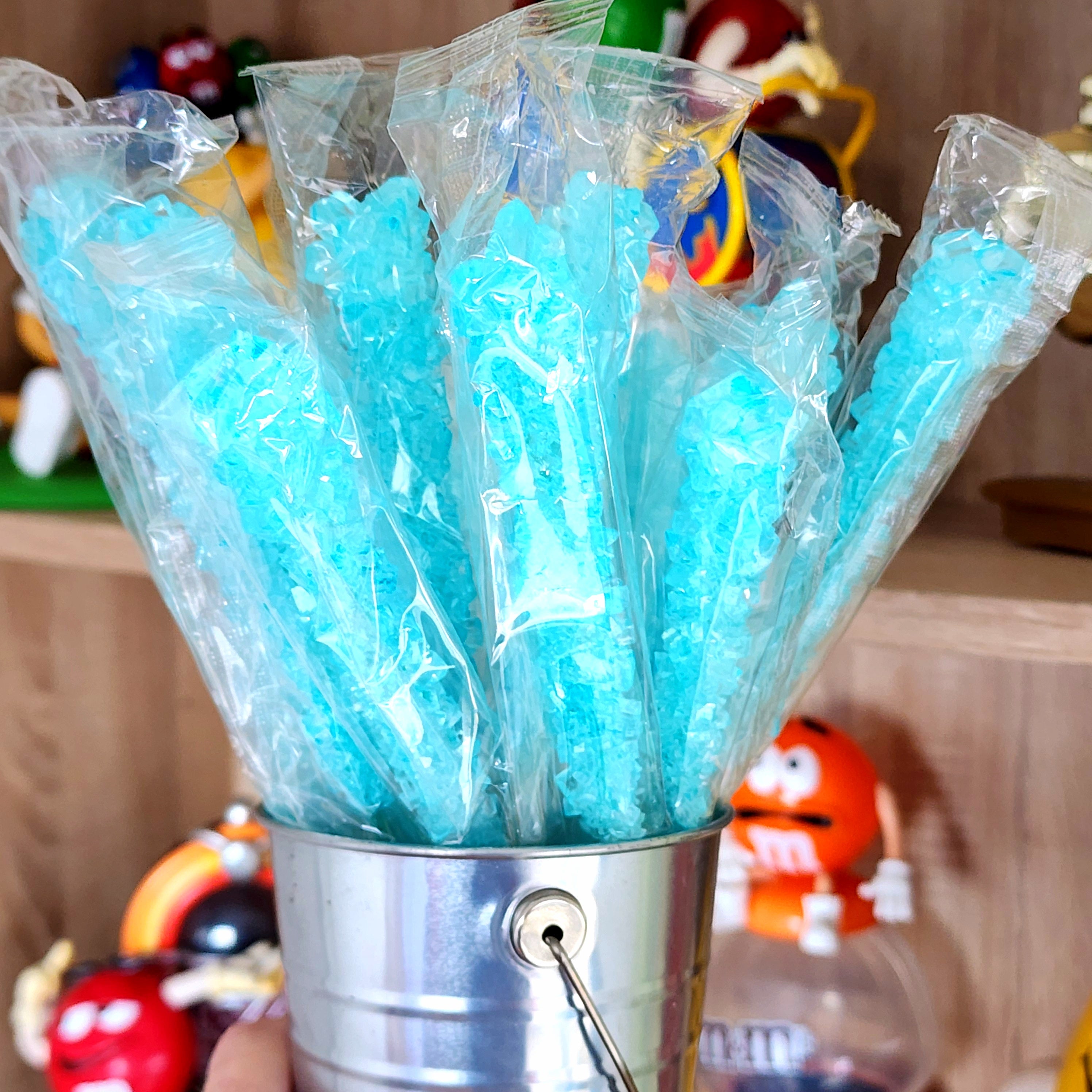 Crystal Rock Candy Sticks - Blue - Pik n Mix Lollies NZ