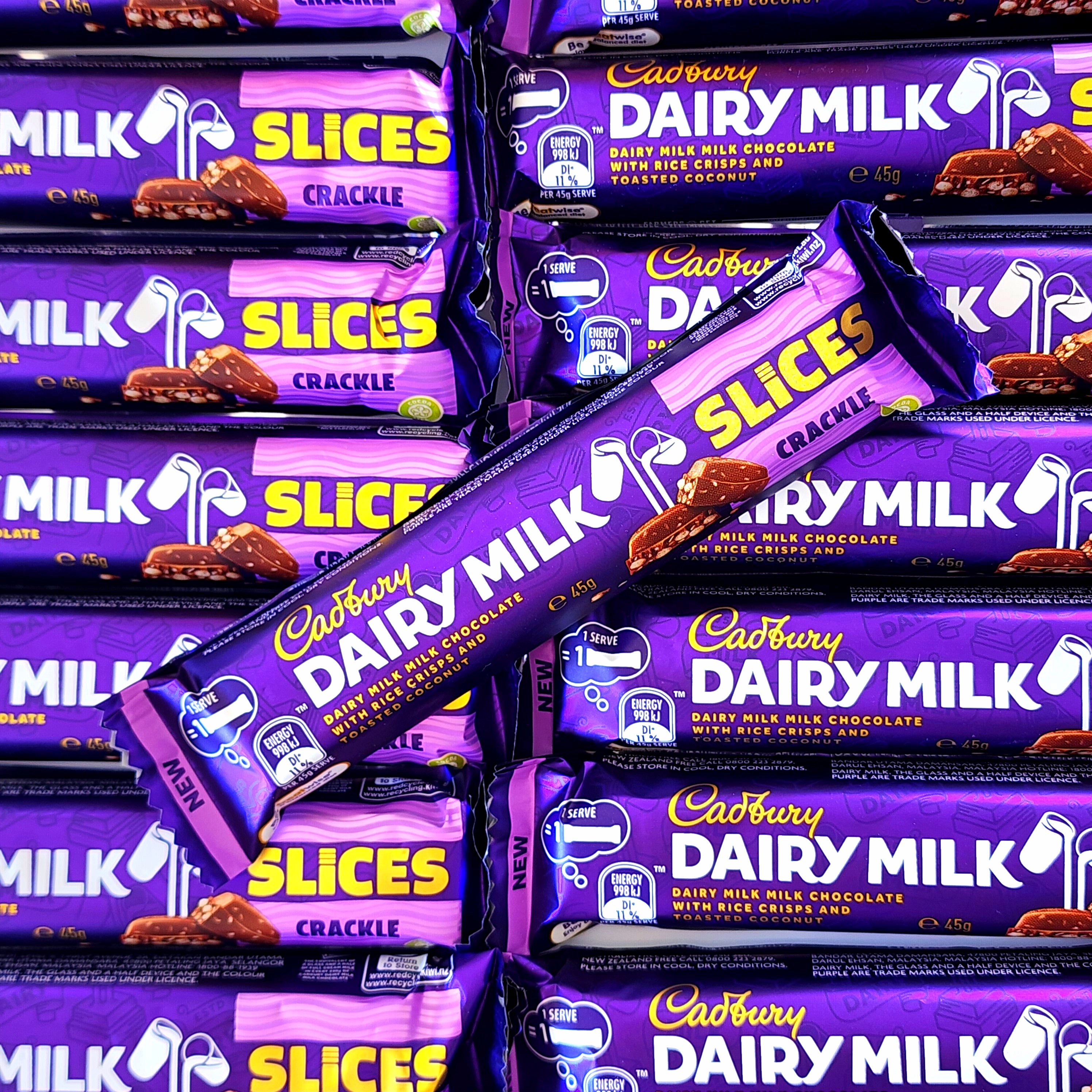 Cadbury Crackle Slices Bar - Pik n Mix Lollies NZ