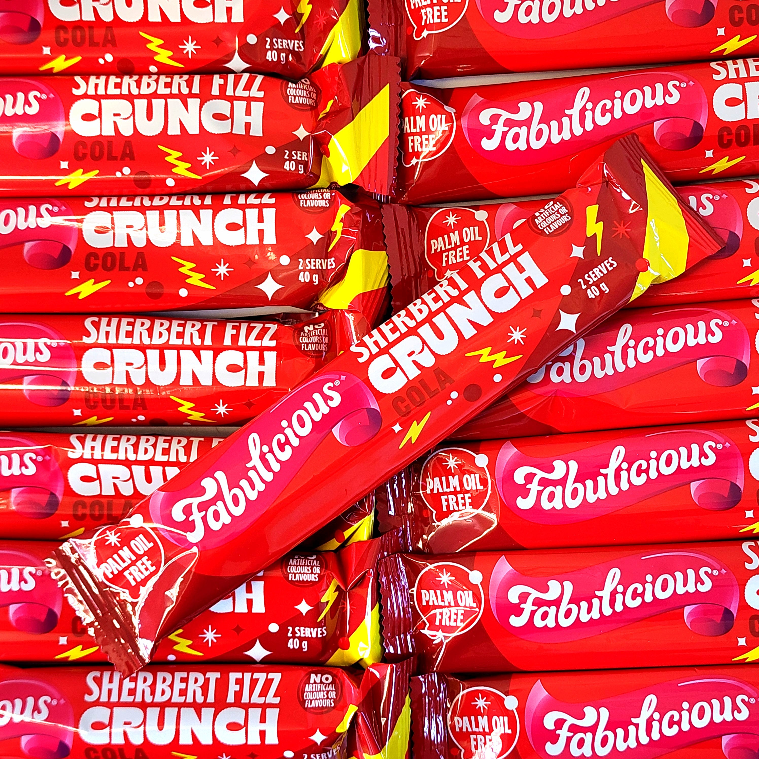 Fabulicious Sherbet Fizz Cola Crunch - Pik n Mix Lollies NZ