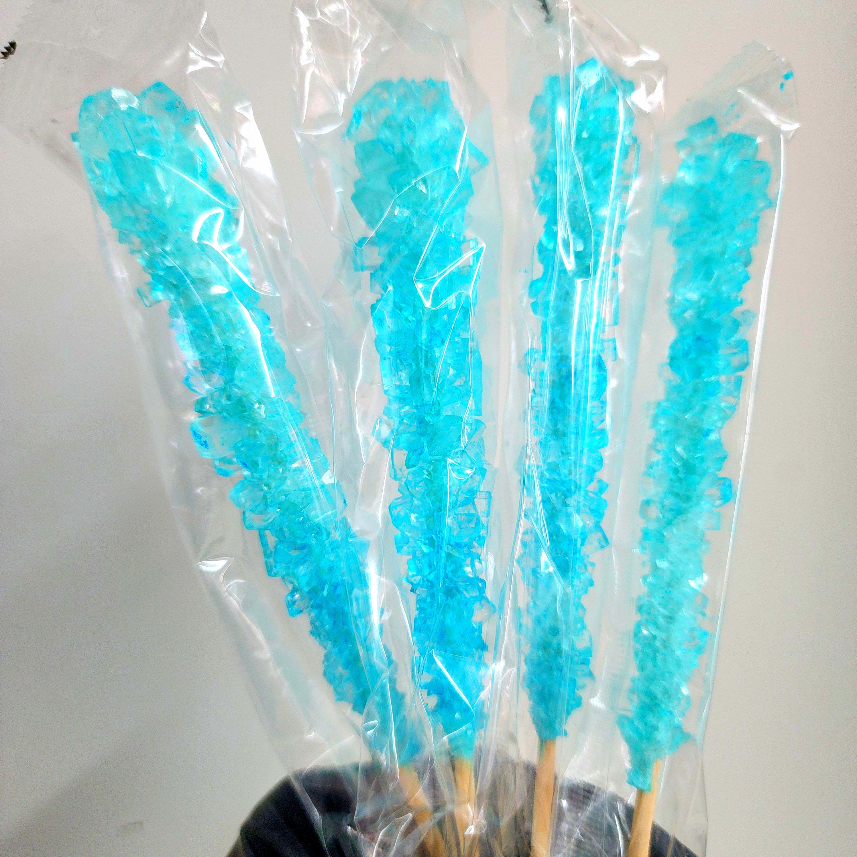 Crystal Rock Candy Sticks - Light Blue - Pik n Mix Lollies NZ