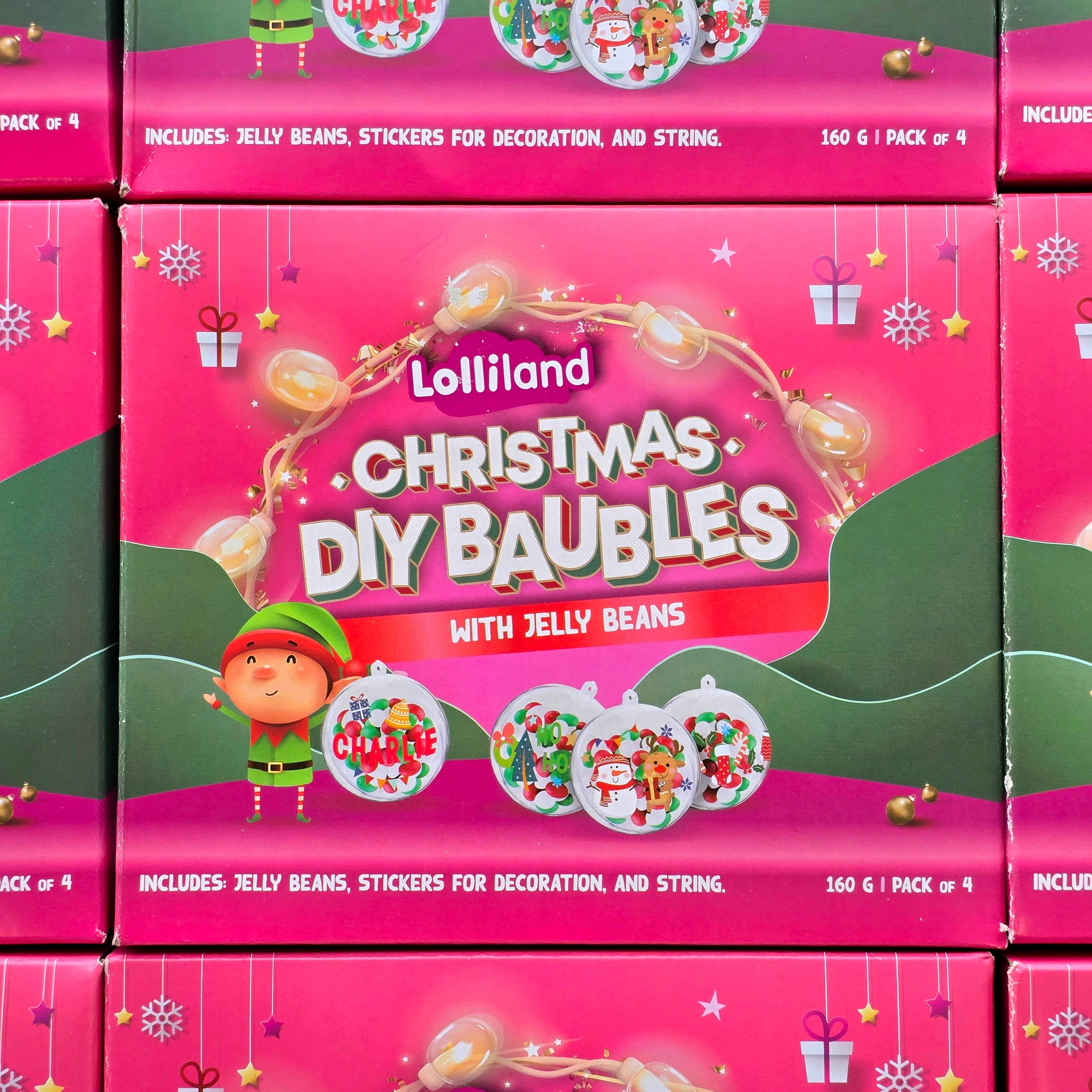 Christmas DIY Baubles (pack of 4) - Pik n Mix Lollies NZ
